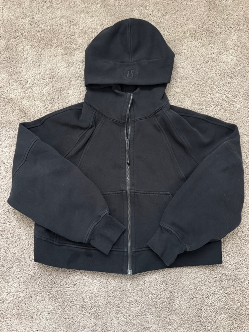 Lululemon Black Scuba zip